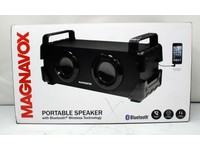 magnavox portable speaker with lights